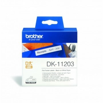 Brother DK11203  17mm x 87mm File Folder Labels
