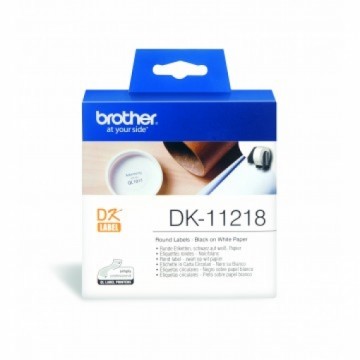 Brother DK11218  24mm diameter Round Labels
