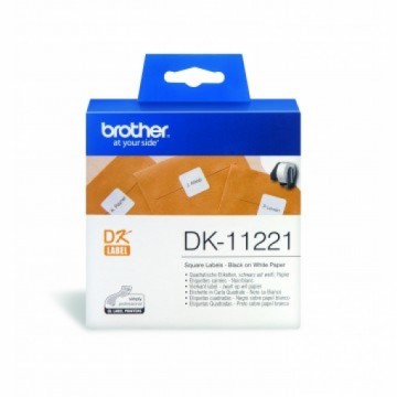 Brother DK11221  23mm x 23mm Permanent Adhesive Square Labels