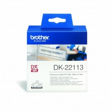 Brother DK22113  62mm x 15.24m Clear Continuous Film Tape