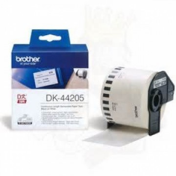 Brother DK44205    62mm x 30.48m Removable White Paper