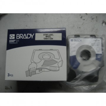 Brady Label  White  M91-12-WT ( 3pcs/Box)