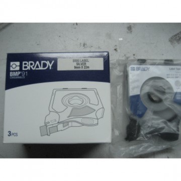 Brady Label Silver M91-9-SV ( 3pcs/Box)