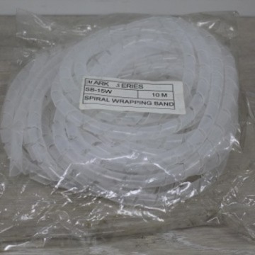 Spiral Wrap Sleeving Tube  White  SB-15-W (W) D13mm  (10 metre per pack)