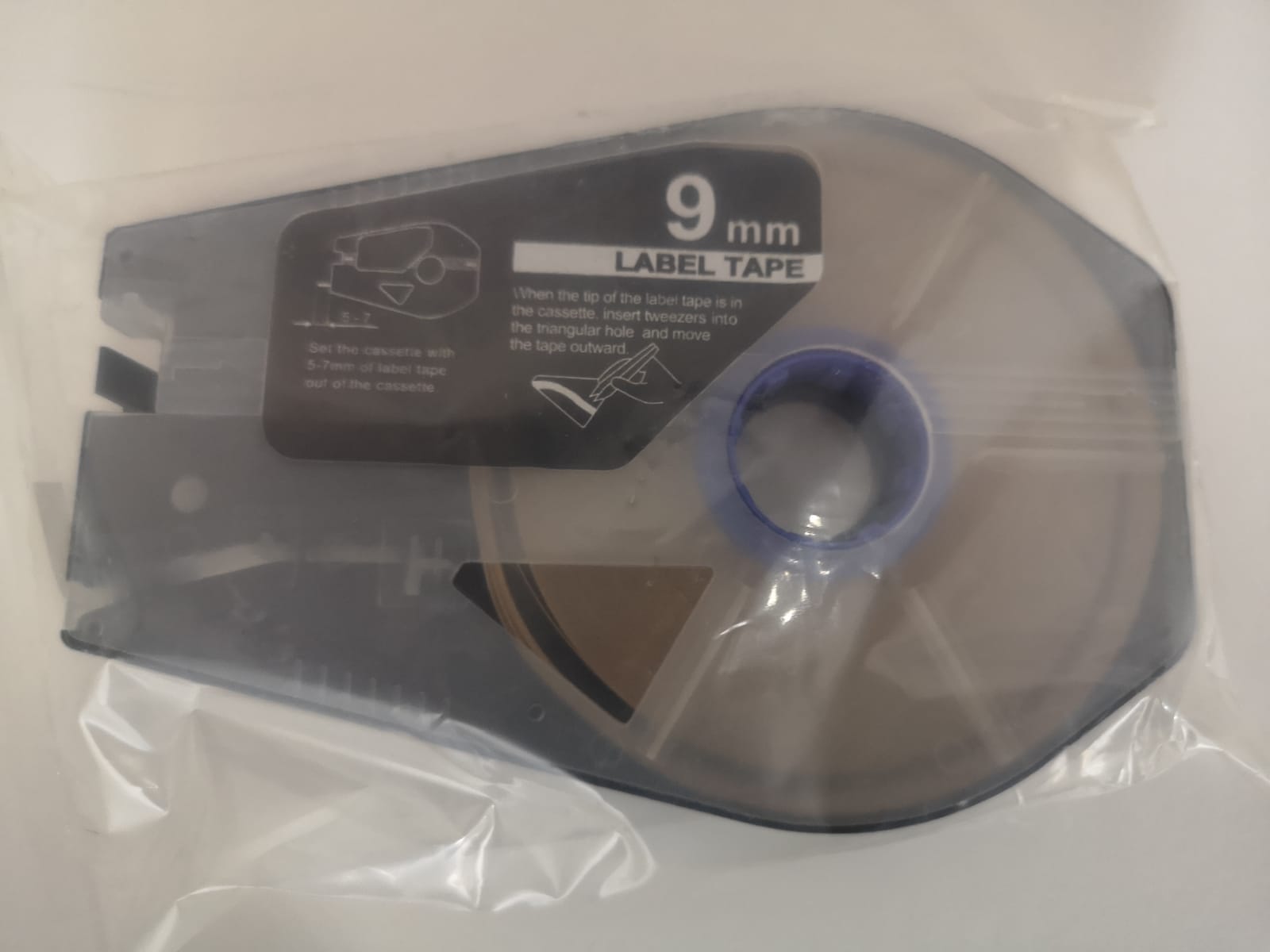 Canon [TM-LTC9C] Label Tape Cassette 9mmx30m Clear  [Transparent] [5061C002C] ( 1pcs/box)