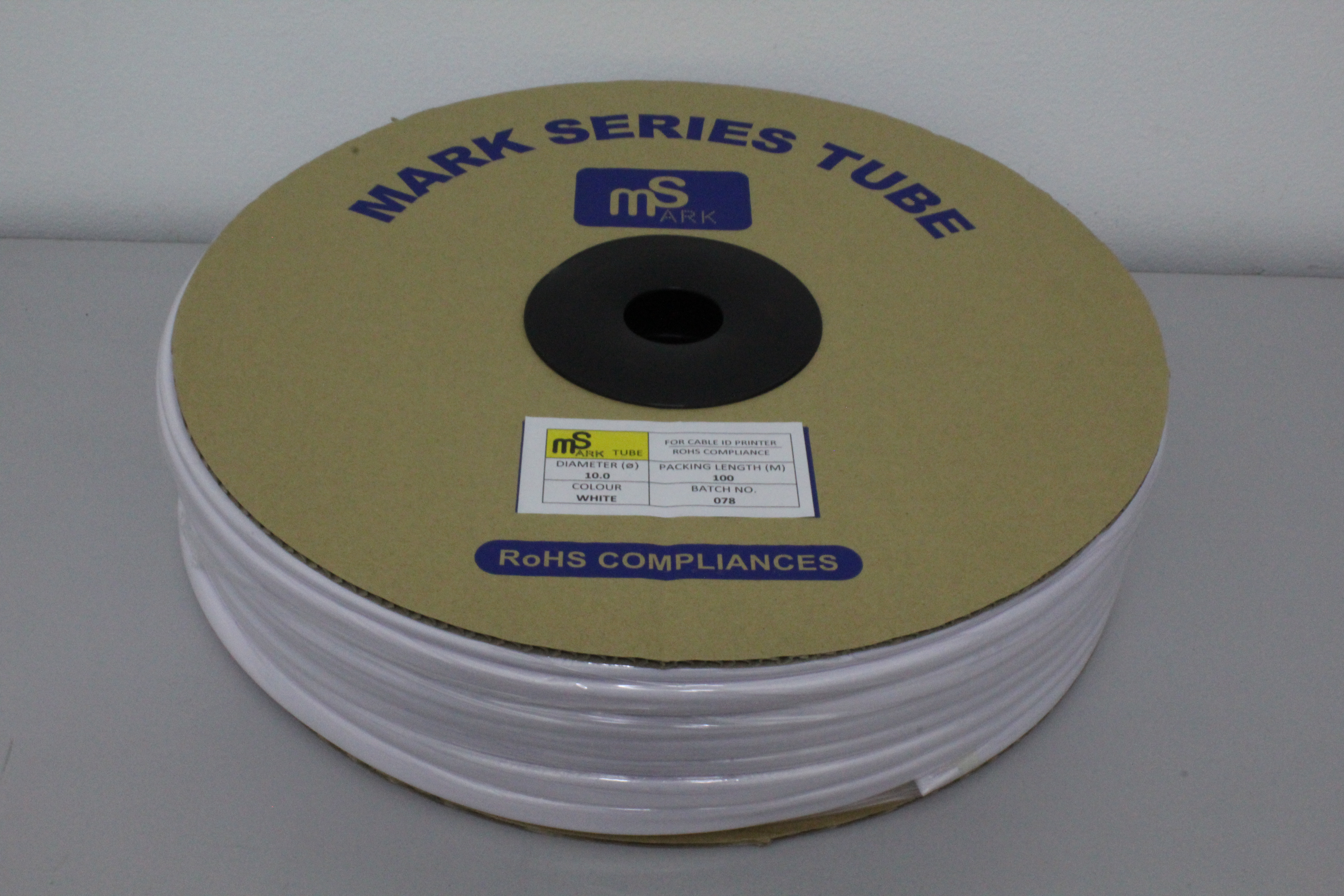 PVC MARKING TUBE WHITE - SPOOL PACKING